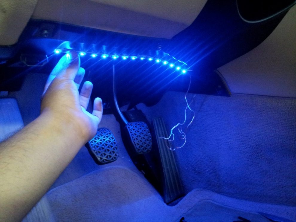 led lights car interior install