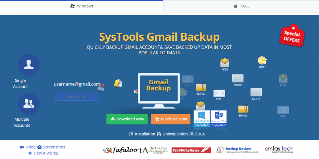 backup gmail emails offline