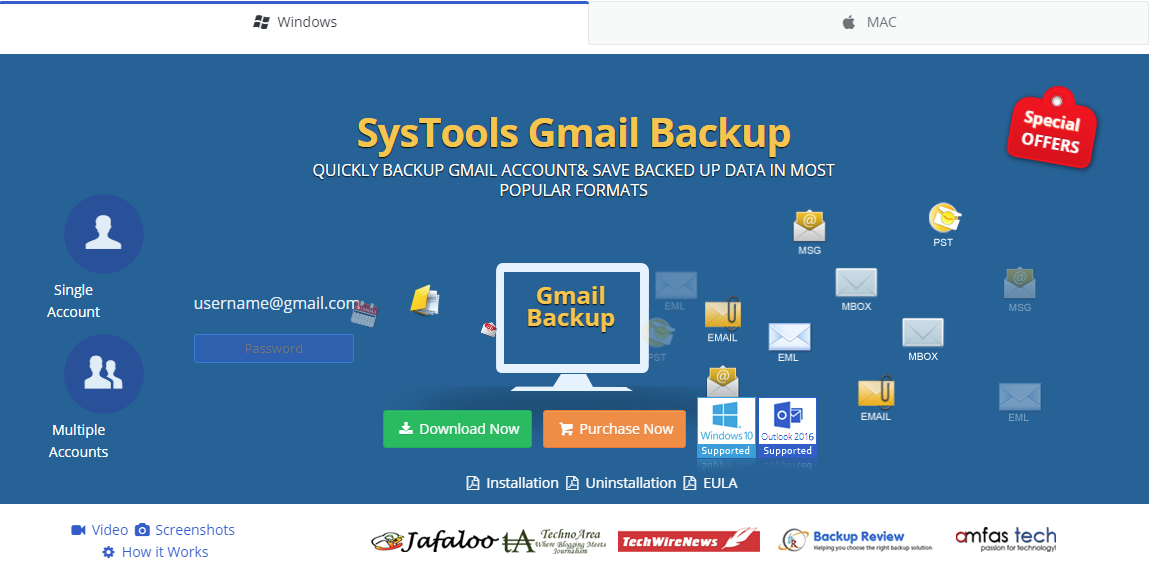 gmail backup options