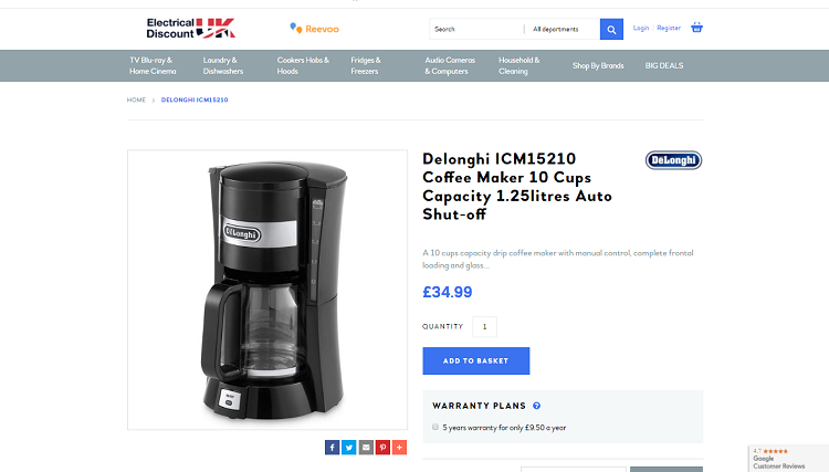 Delonghi Coffee Maker