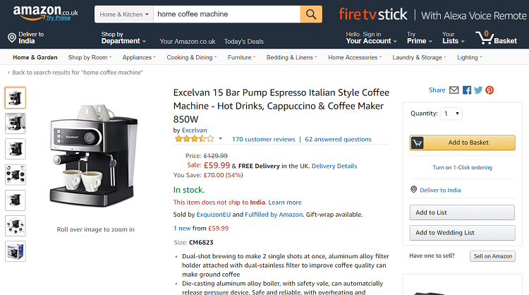 Excelvan Coffee Maker