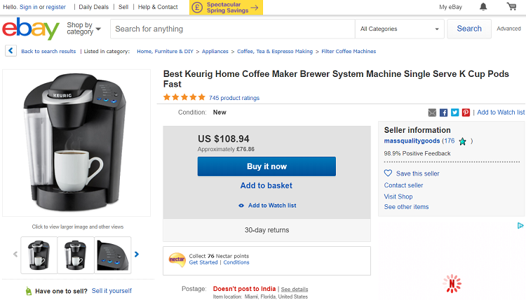 Keurig Coffee Maker